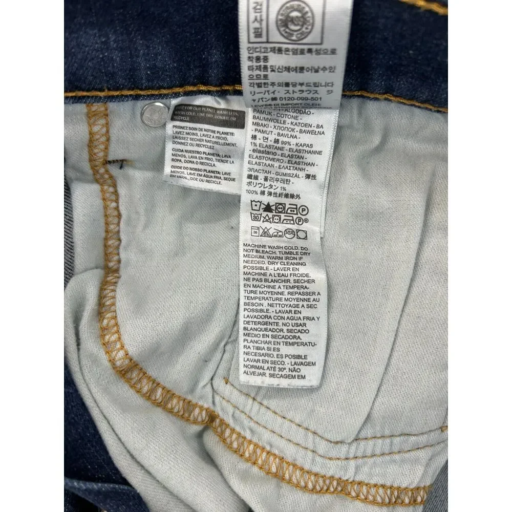 Levi's 559 Men Jeans 34x34 (Actual 34x 32) Relaxed Fit‎ Straight Leg Denim Blue